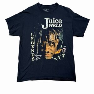 Juice WRLD Legends Never Die T‎ Shirt Black Graphic Band Tee Mens Size Large
